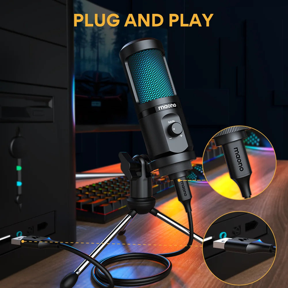 VentraForce MAONO RGB Mic