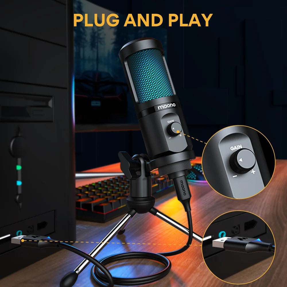 VentraForce MAONO RGB Mic
